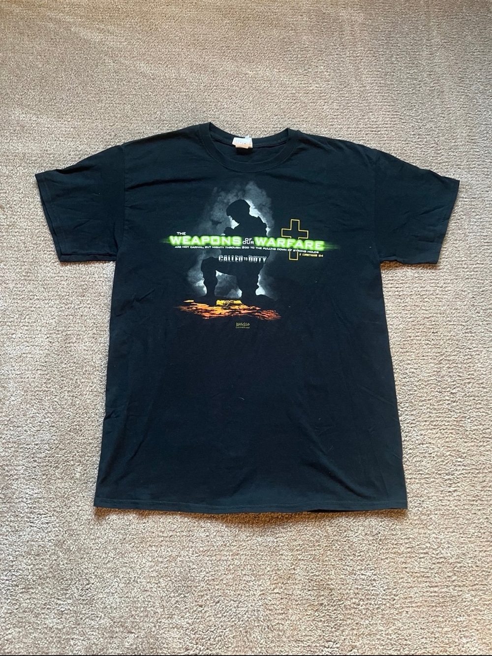 VTG 00’s / Y2K Called to Duty Modern Warfare Religious Parody Tee